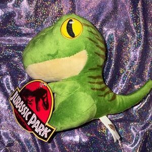Jurassic Park Green Velociraptor Dinosaur Plush